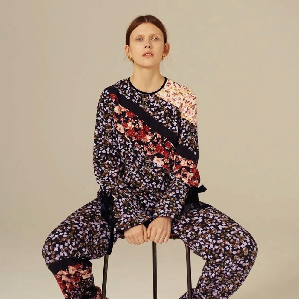 Mother of Pearl | Mixed Floral Silk Print